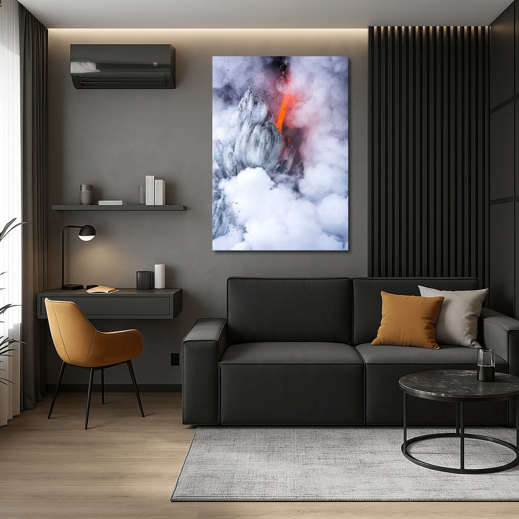 Magic of Volcanoes: Natural Landscapes and Clouds