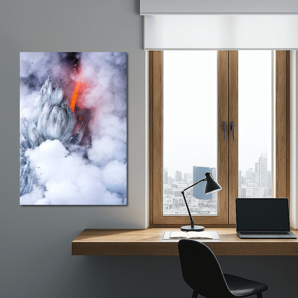 Magic of Volcanoes: Natural Landscapes and Clouds