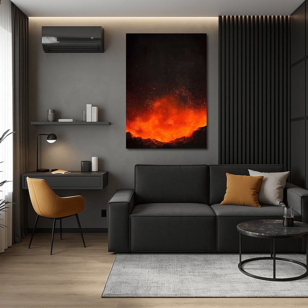 Fire Volcano: Dynamics of Natural Landscapes