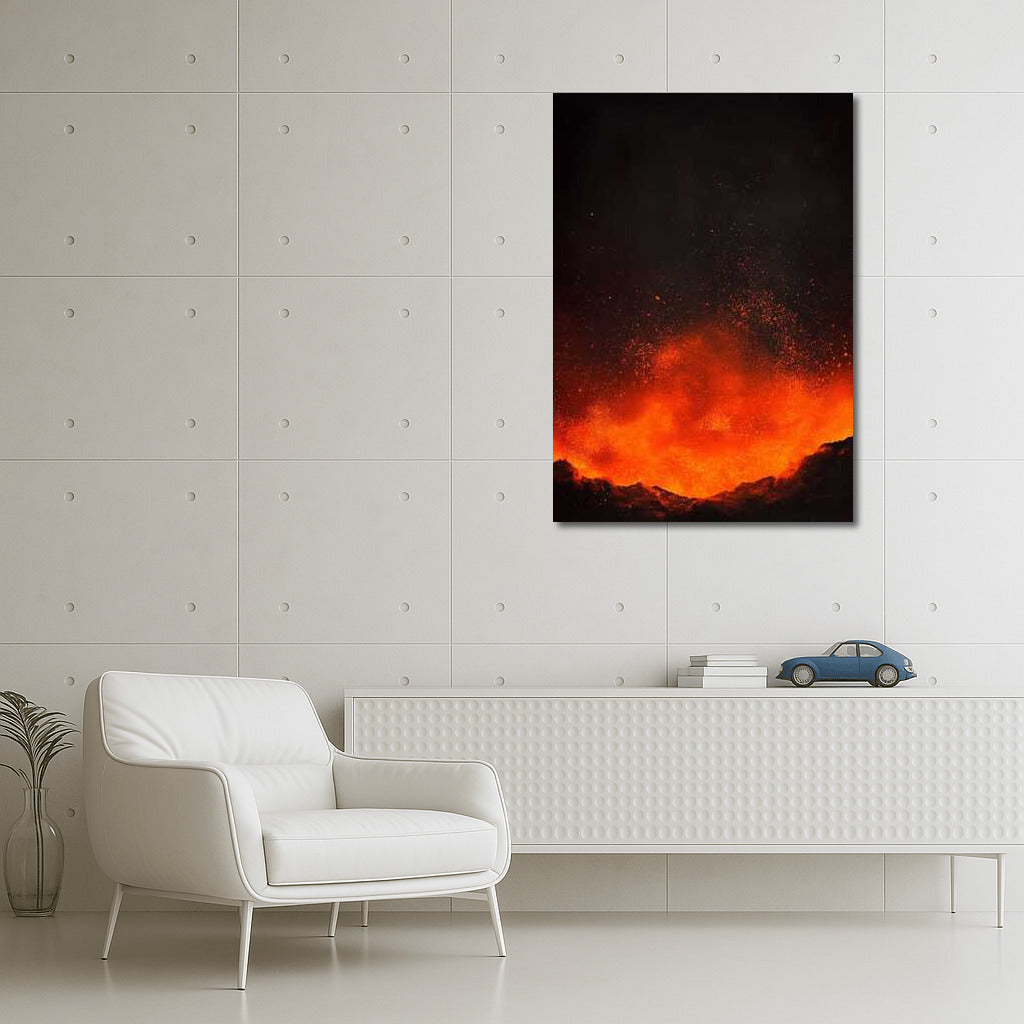 Fire Volcano: Dynamics of Natural Landscapes
