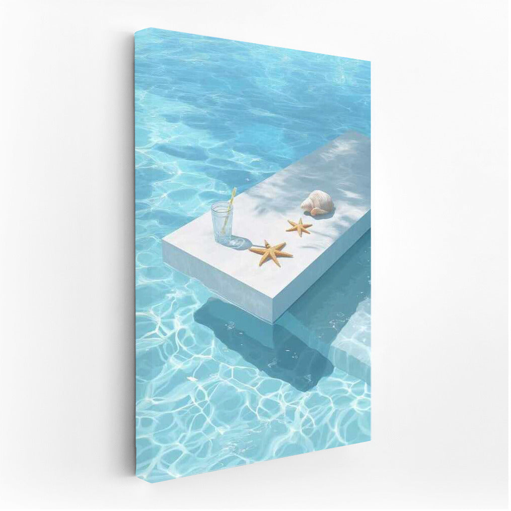 Summer Symphony: Starfish and Shell by the Pool