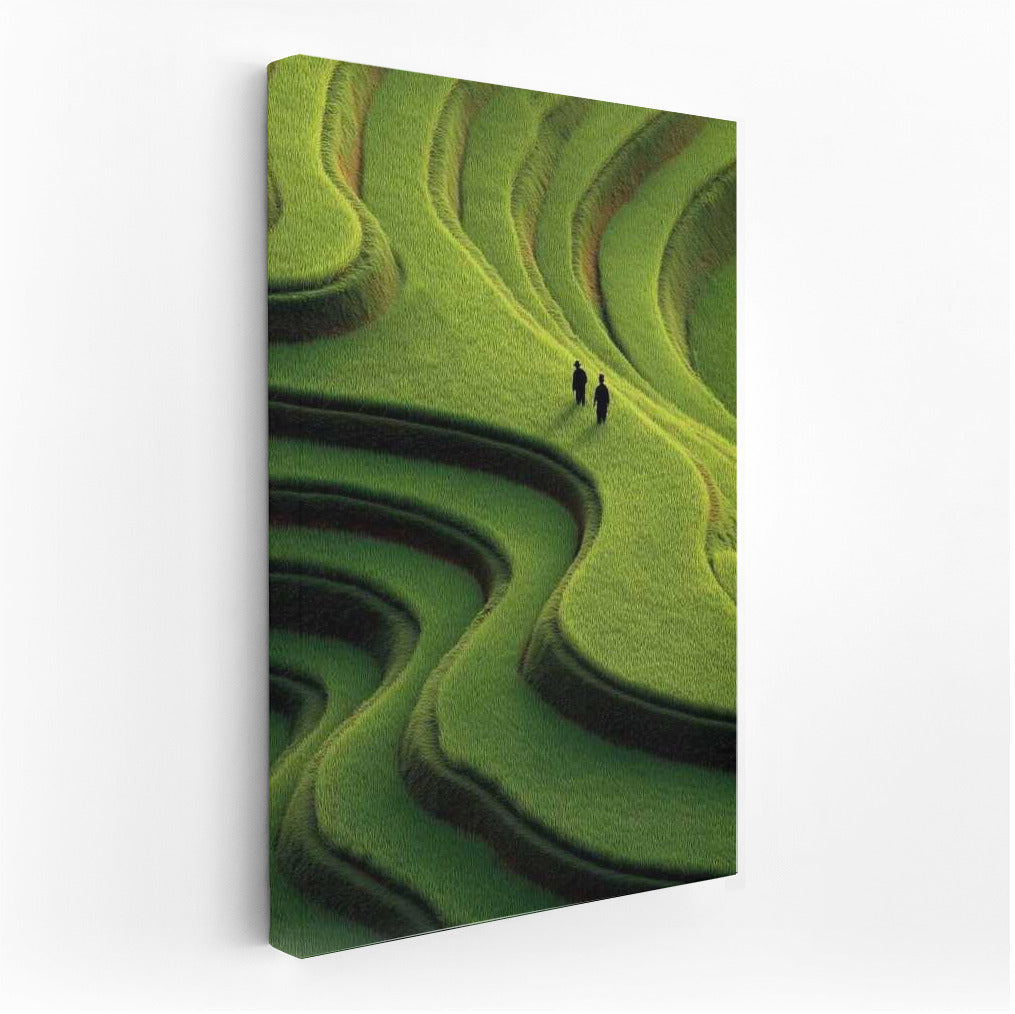 Nature's Dance on Green Hills: Inspiration and Tranquility
