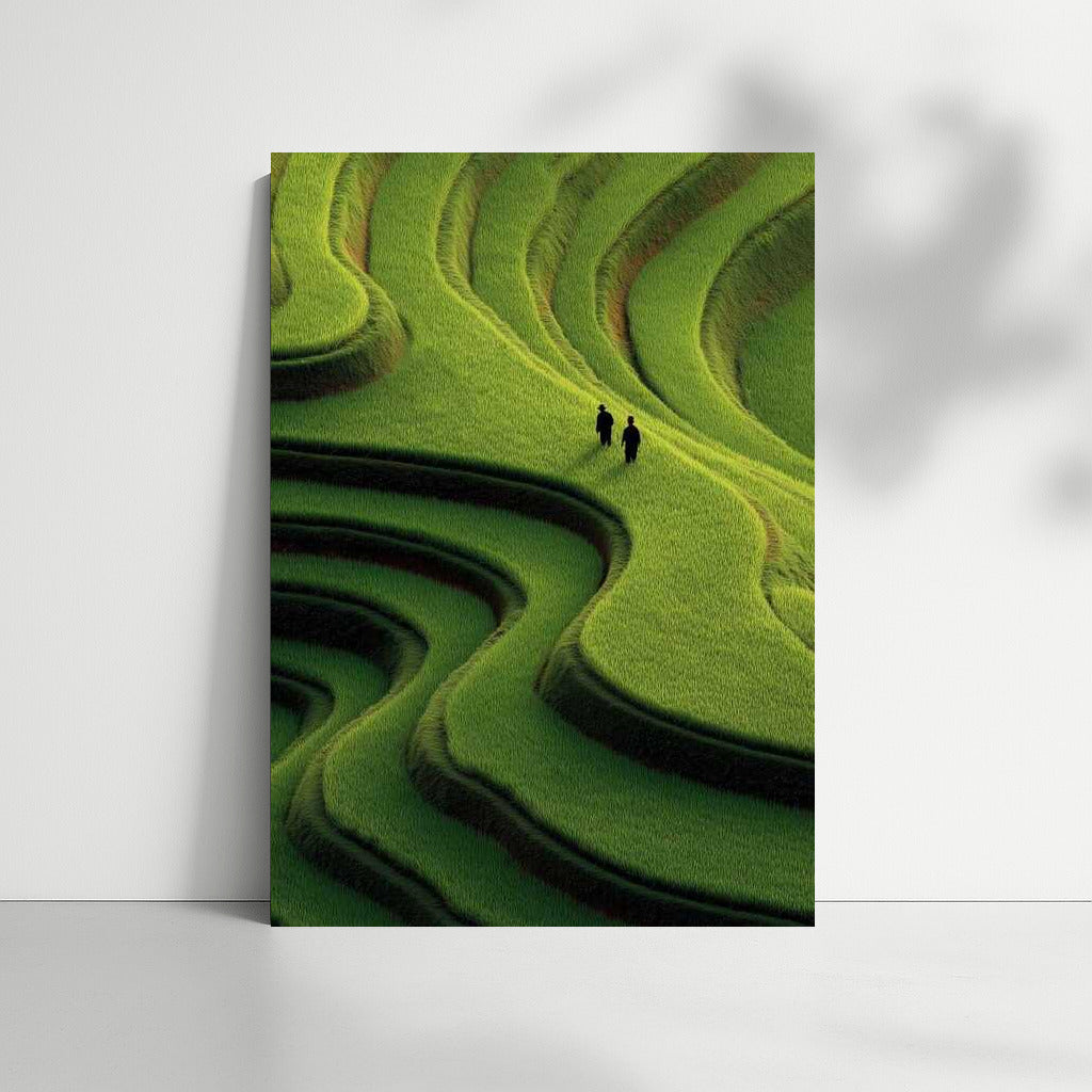 Nature's Dance on Green Hills: Inspiration and Tranquility