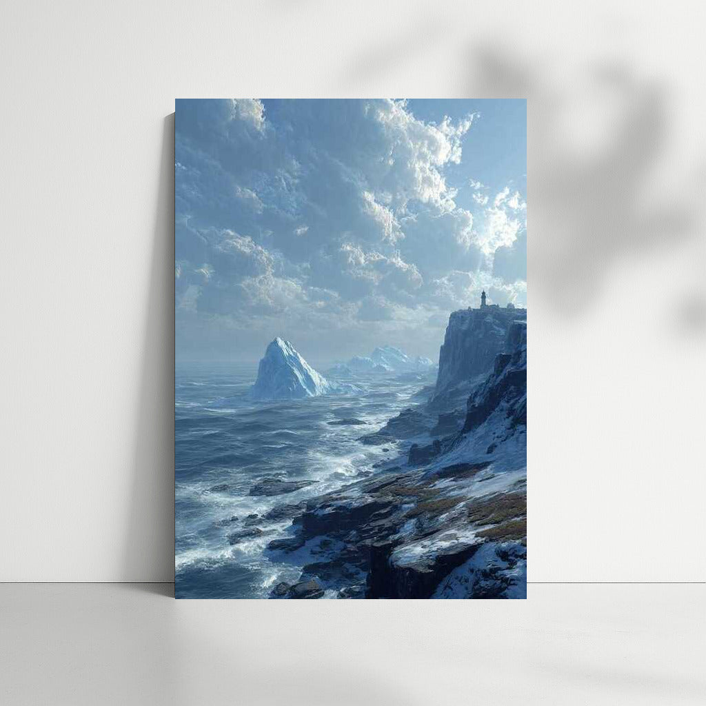 Ice Peaks: Natural Splendor and Ice Blocks