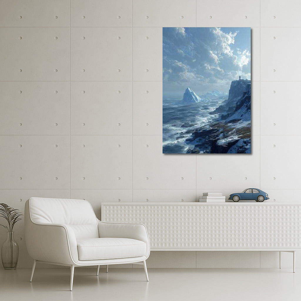 Ice Peaks: Natural Splendor and Ice Blocks