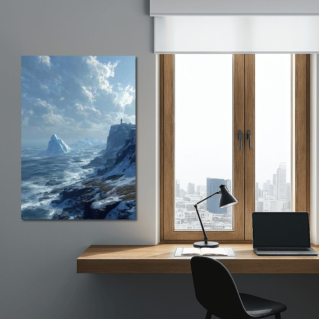 Ice Peaks: Natural Splendor and Ice Blocks
