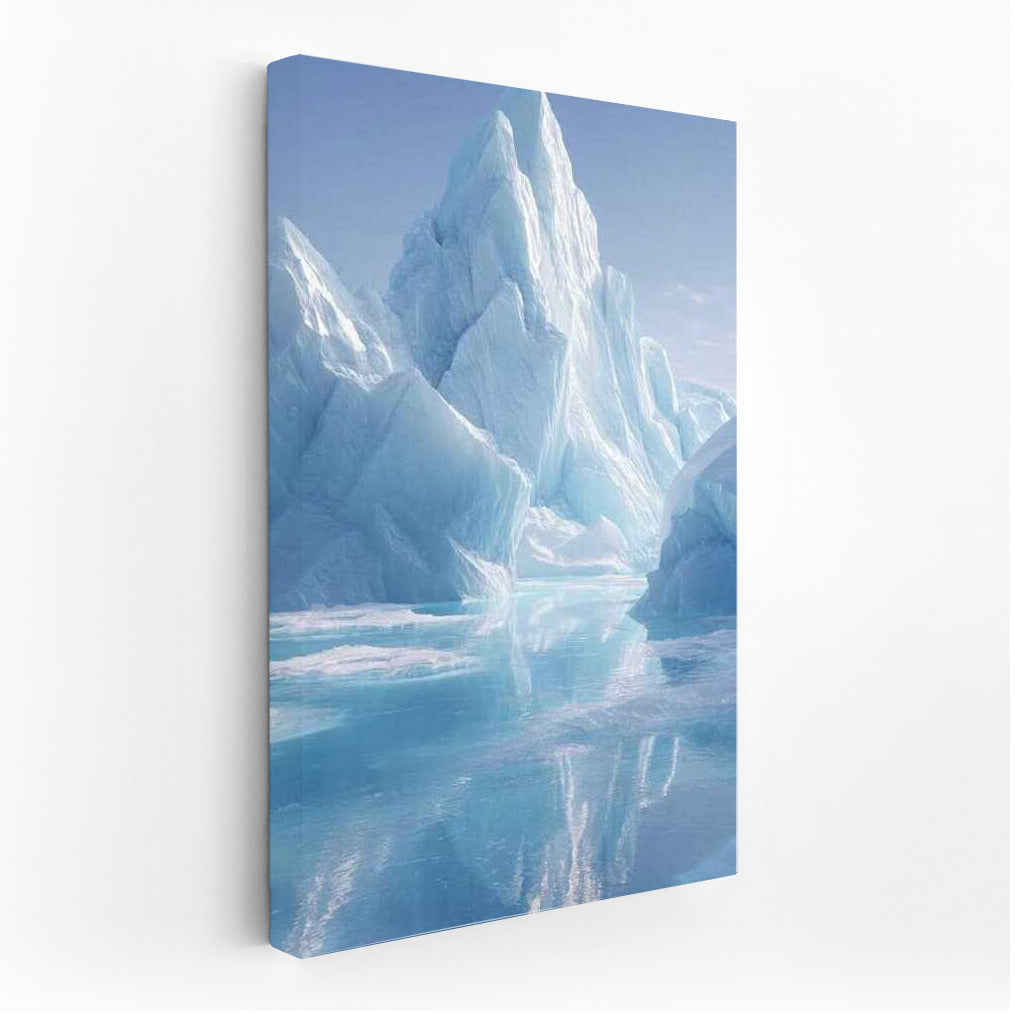 Icy Majesty: Icebergs and Glaciers in Natural Landscapes