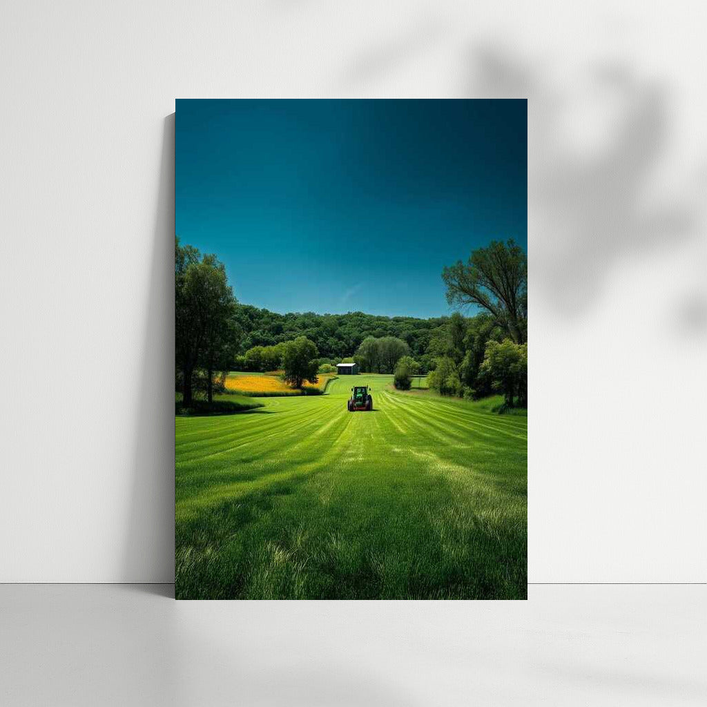 Green Fields: Enchanting Landscape of Rural Nature