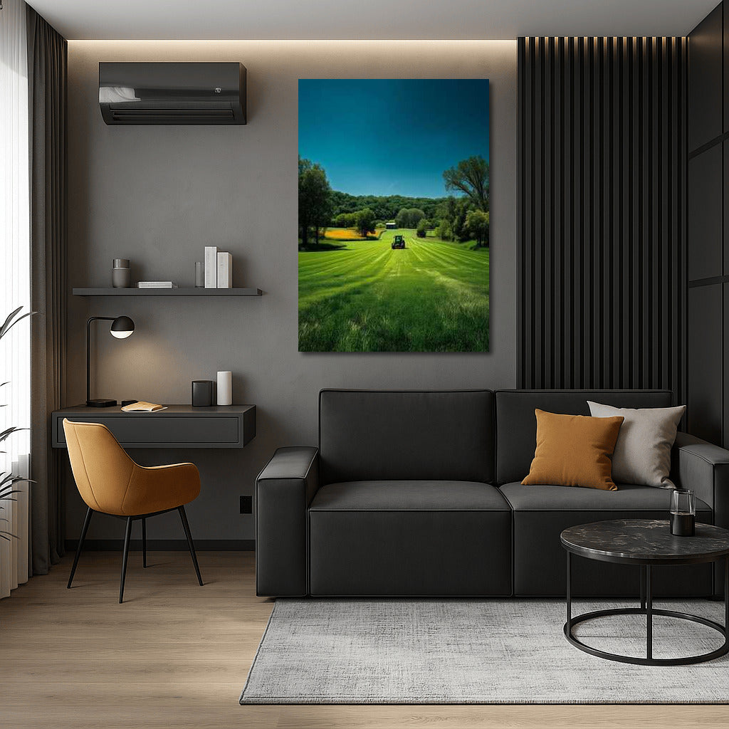 Green Fields: Enchanting Landscape of Rural Nature