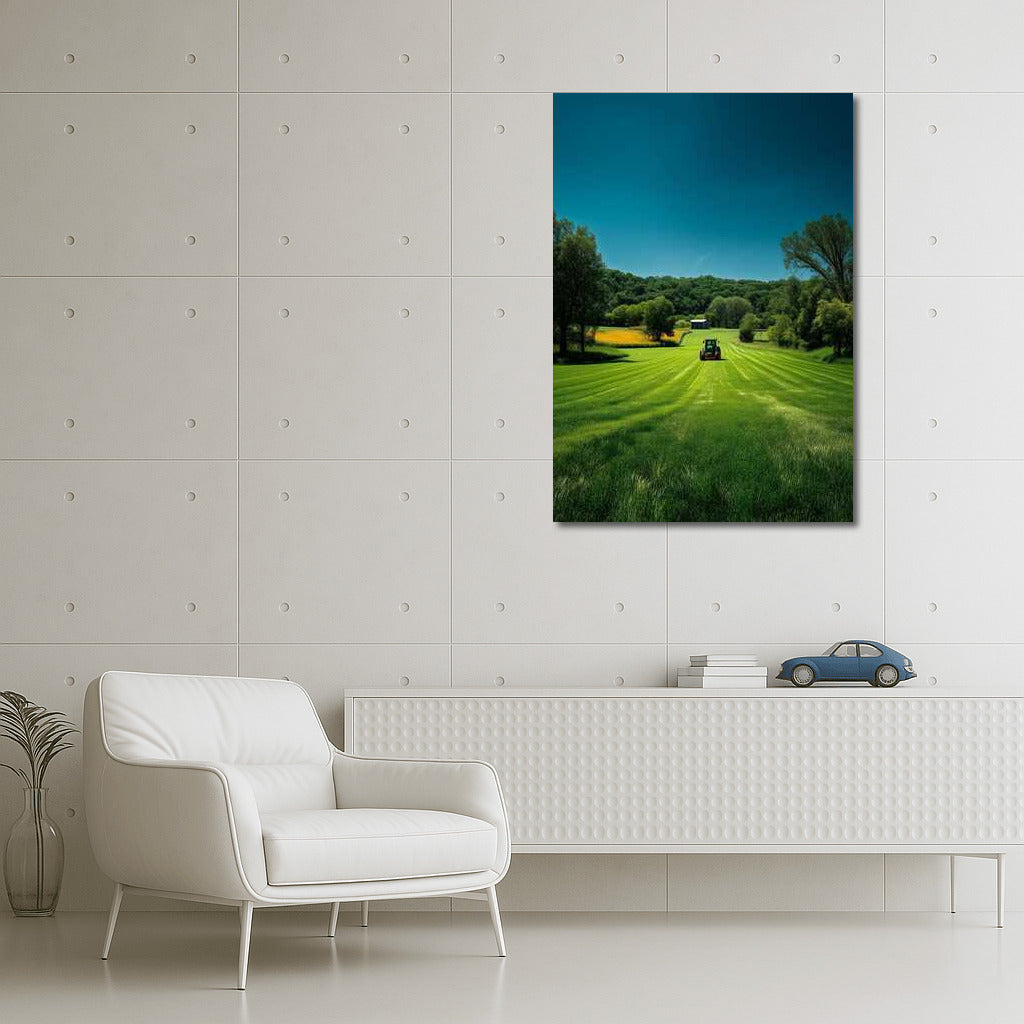 Green Fields: Enchanting Landscape of Rural Nature
