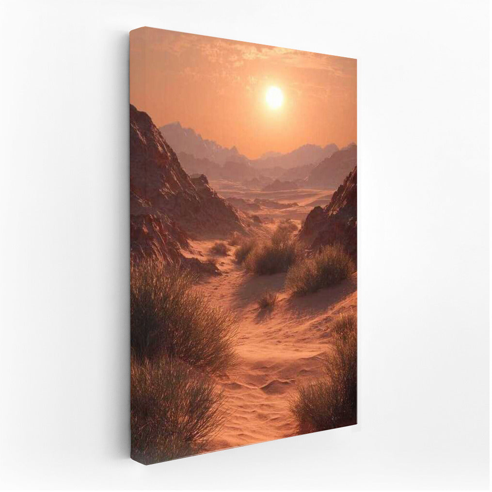 Golden Dunes: Sunset Magic in the Desert