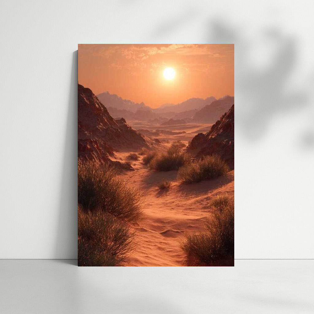 Golden Dunes: Sunset Magic in the Desert