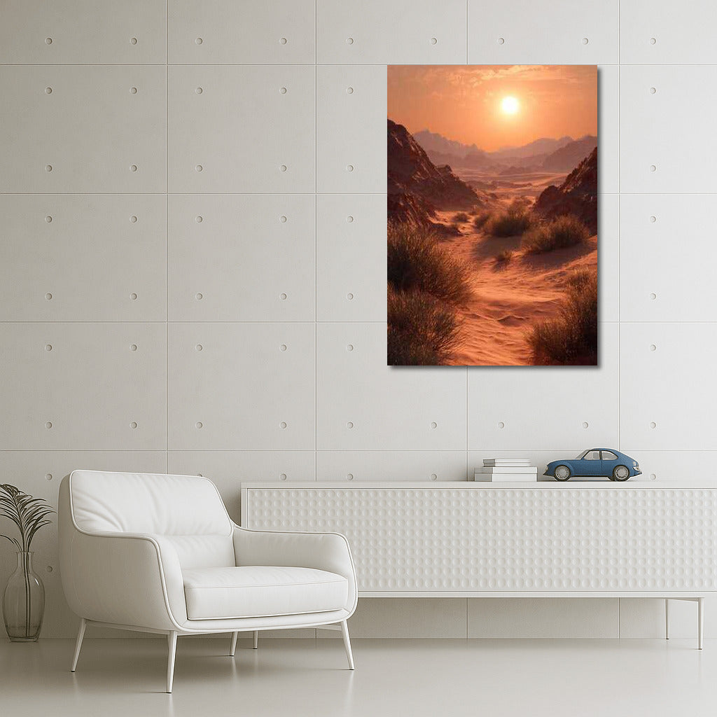 Golden Dunes: Sunset Magic in the Desert