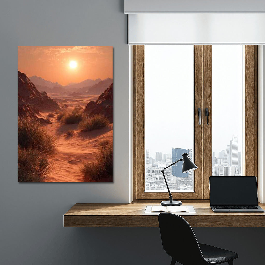 Golden Dunes: Sunset Magic in the Desert