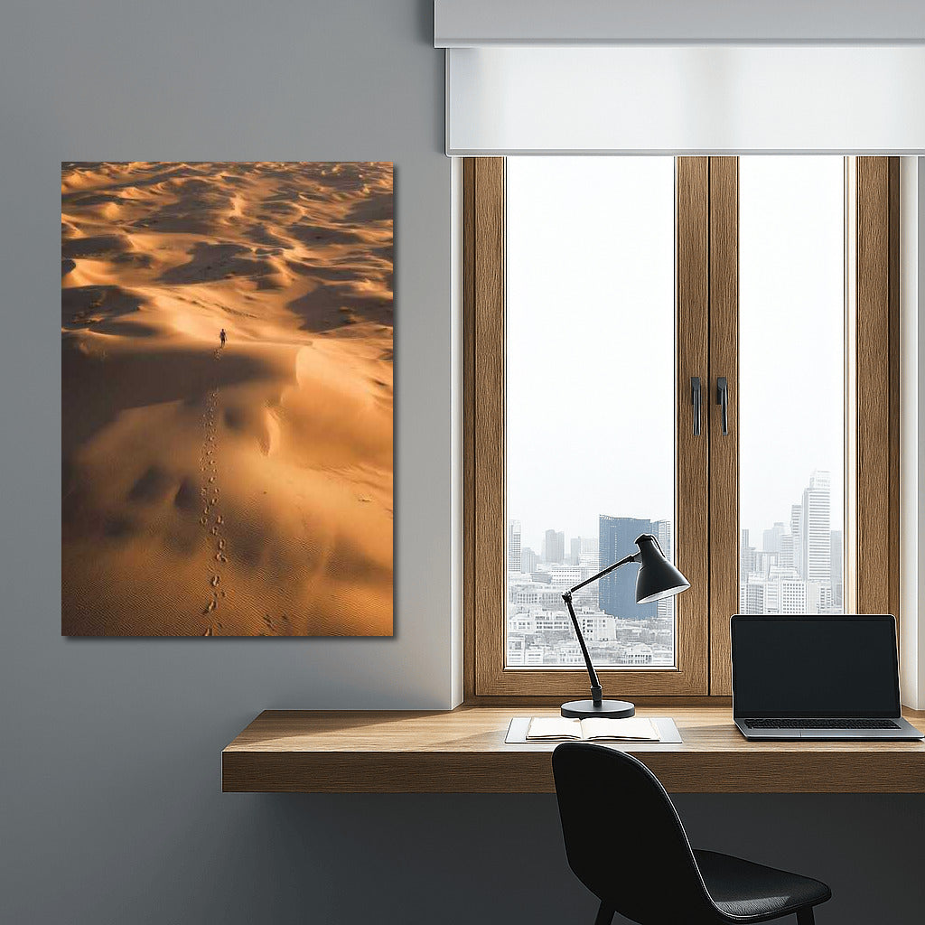 Traces of the Traveler: Sandy Expanses of the Desert