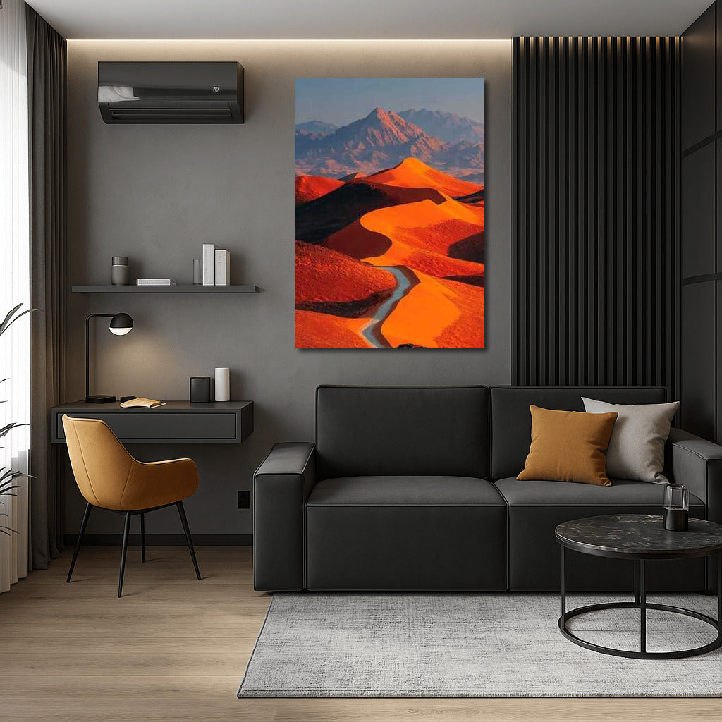 The Merging of Dunes and Sky: Desert Landscapes