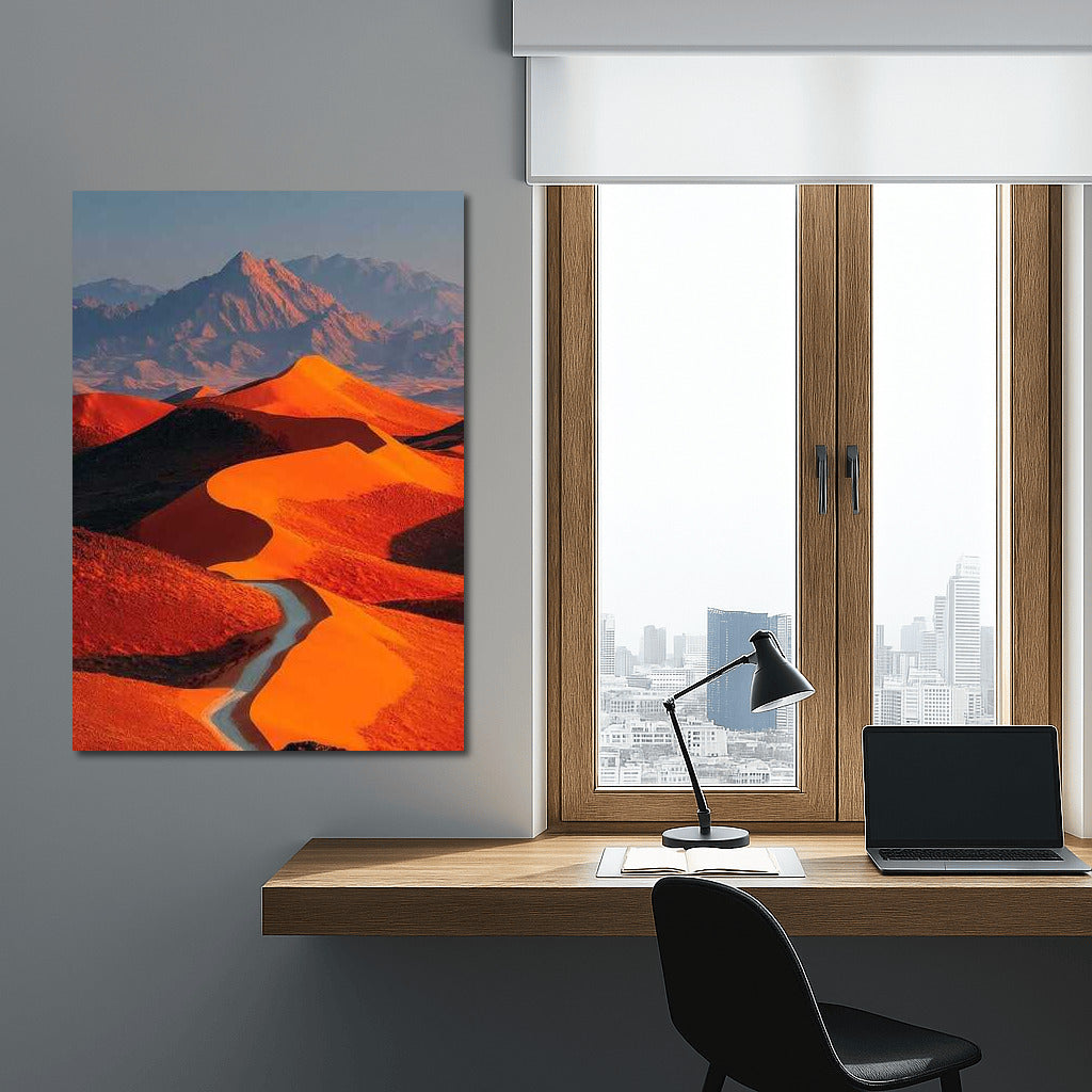 The Merging of Dunes and Sky: Desert Landscapes