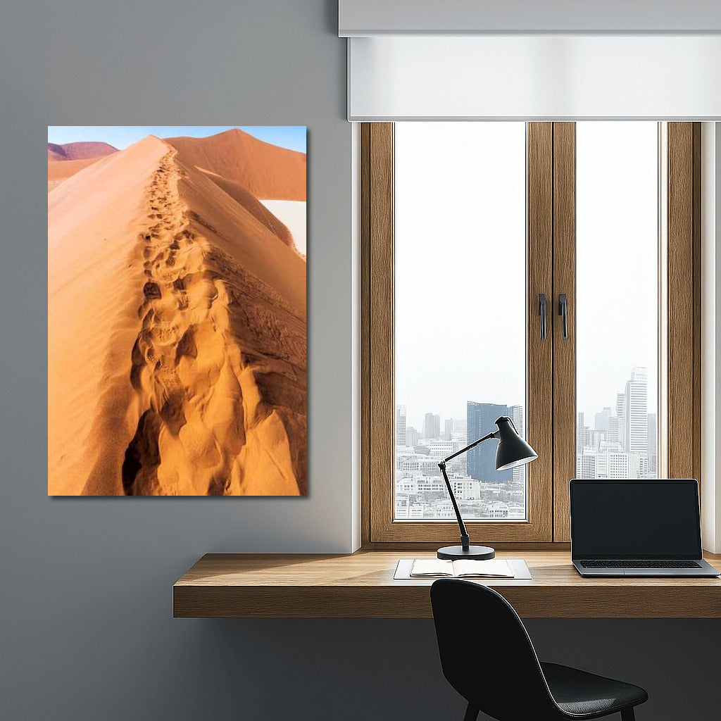 Sand Dune Trails: Nature Scenery and Desert Landscapes