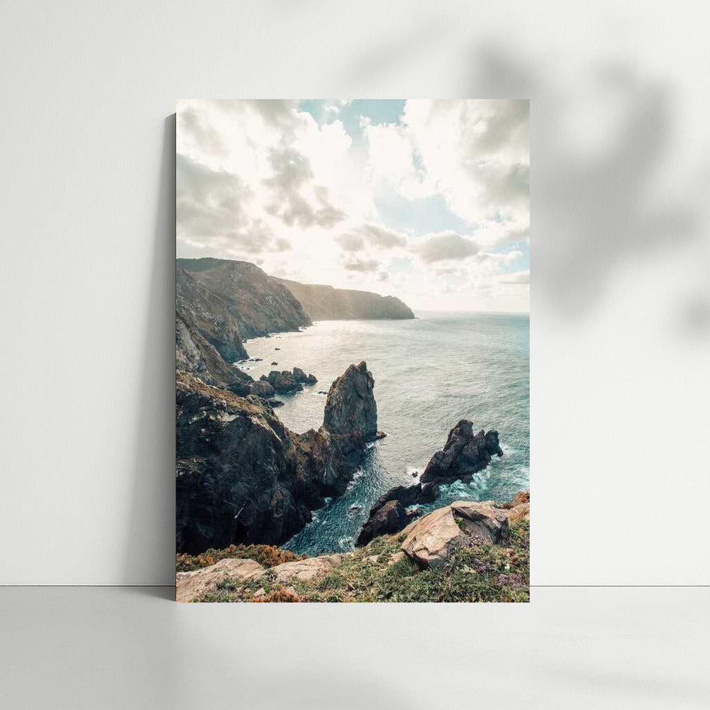 Grandeur of the Coast: Natural Scenery and View from the Cliff
