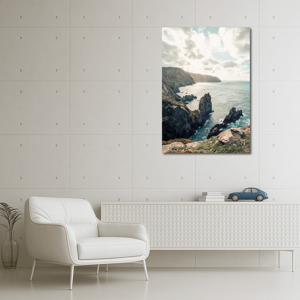 Grandeur of the Coast: Natural Scenery and View from the Cliff