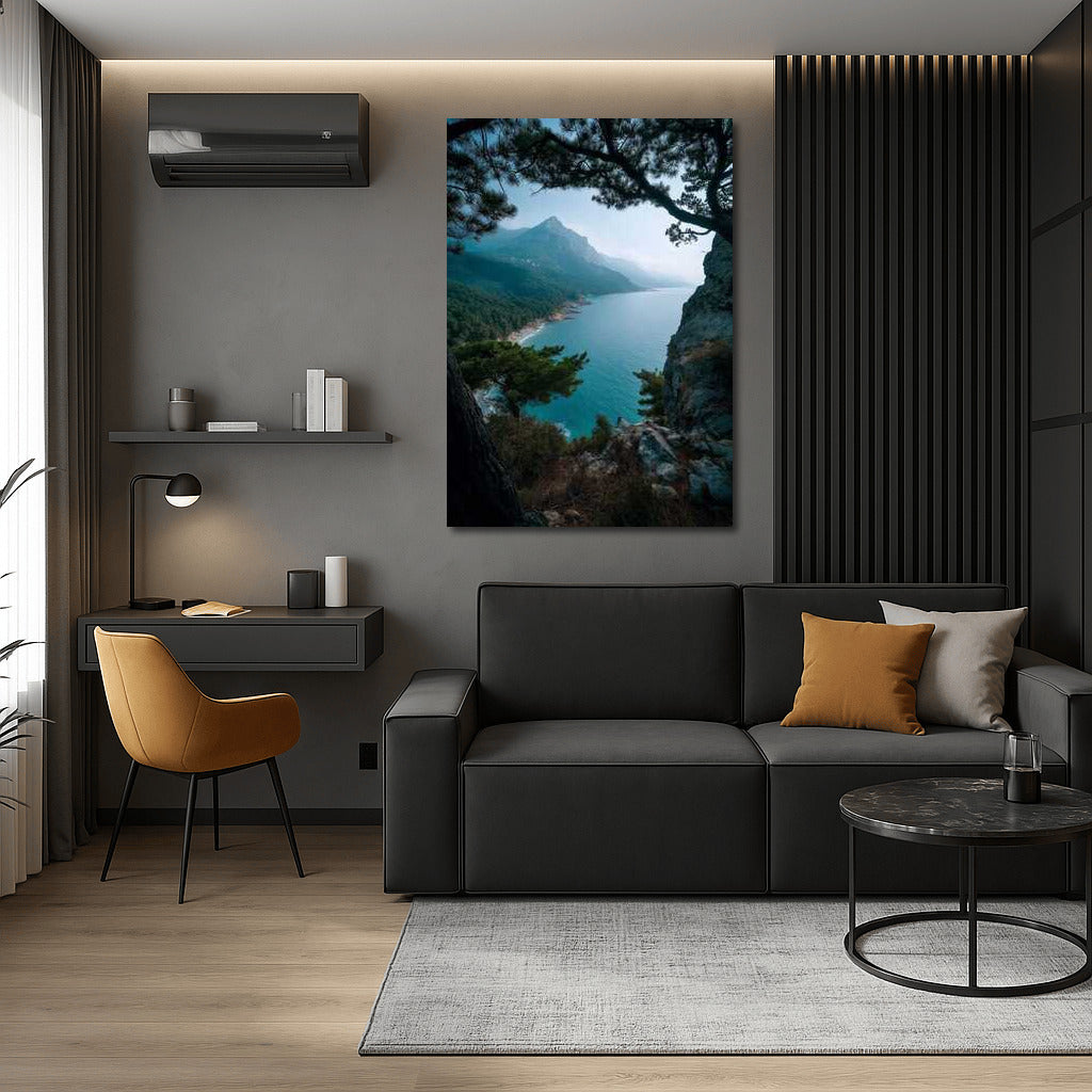 Harmony of the Mountain Coast: The Grandeur of Nature and the Serenity of the Slopes