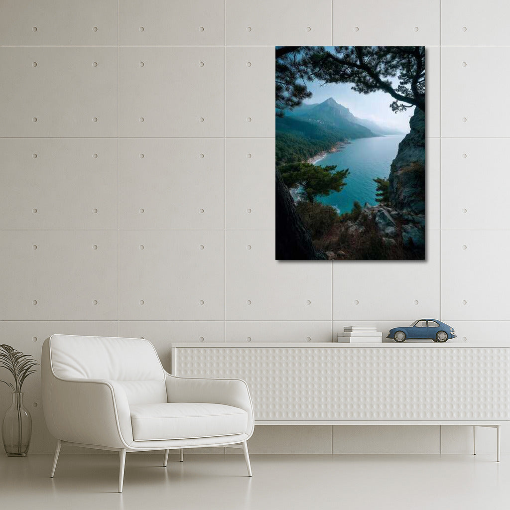 Harmony of the Mountain Coast: The Grandeur of Nature and the Serenity of the Slopes