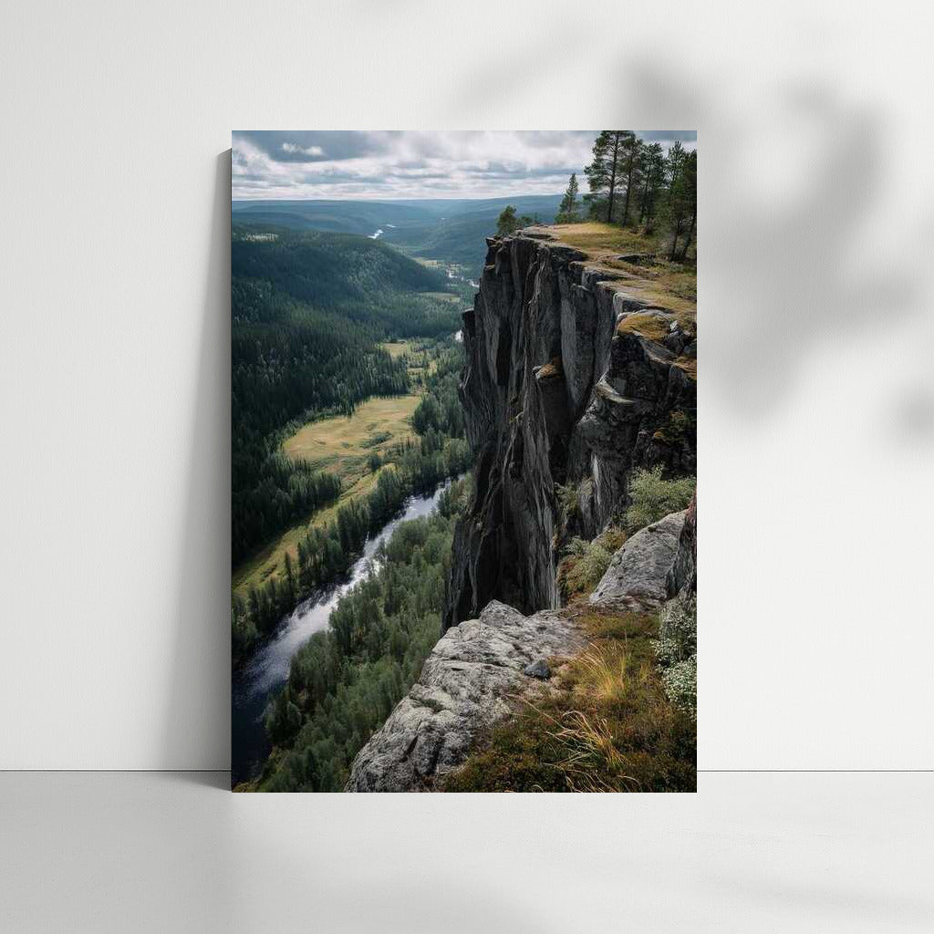 The Greatness of Nature: View from Steep Cliffs