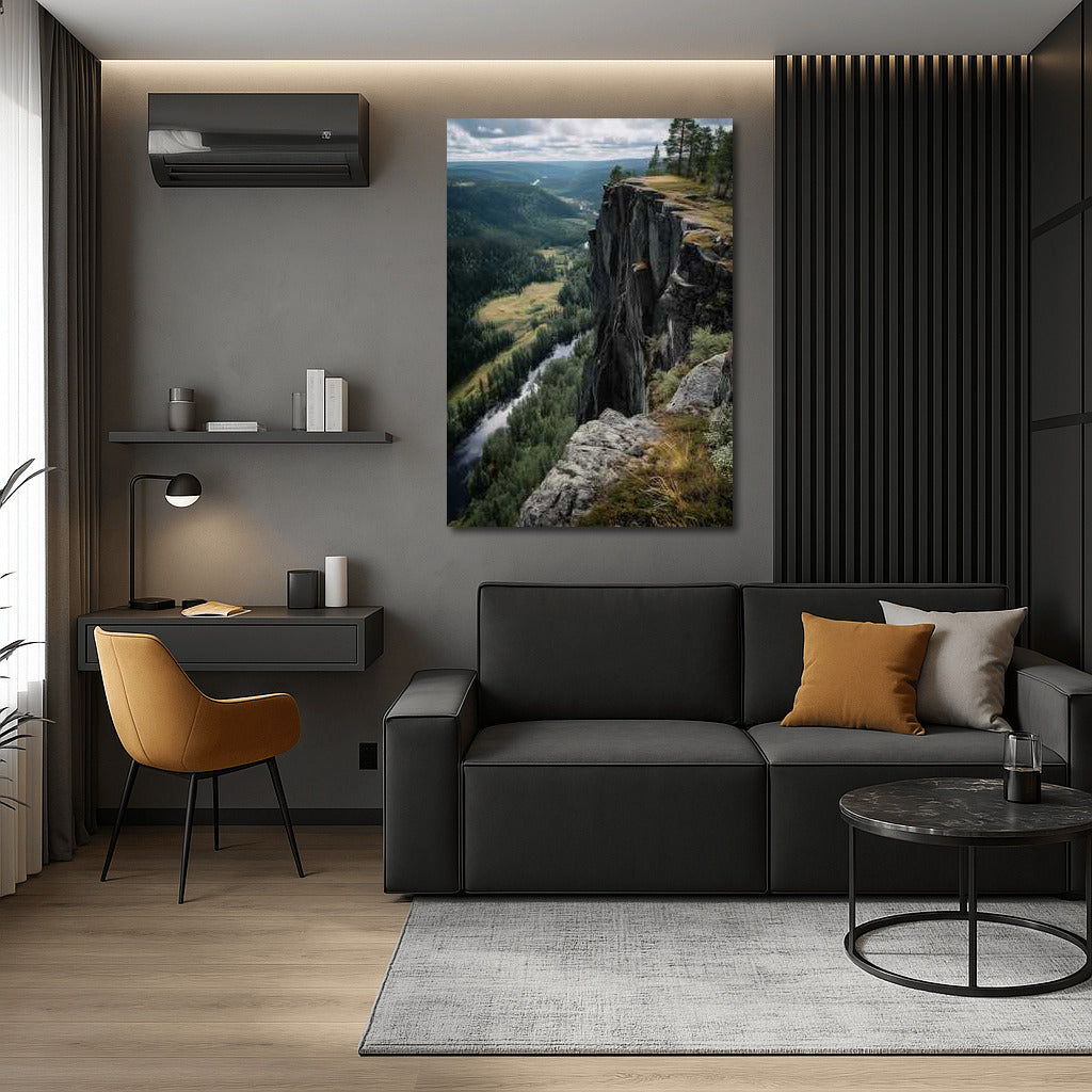 The Greatness of Nature: View from Steep Cliffs