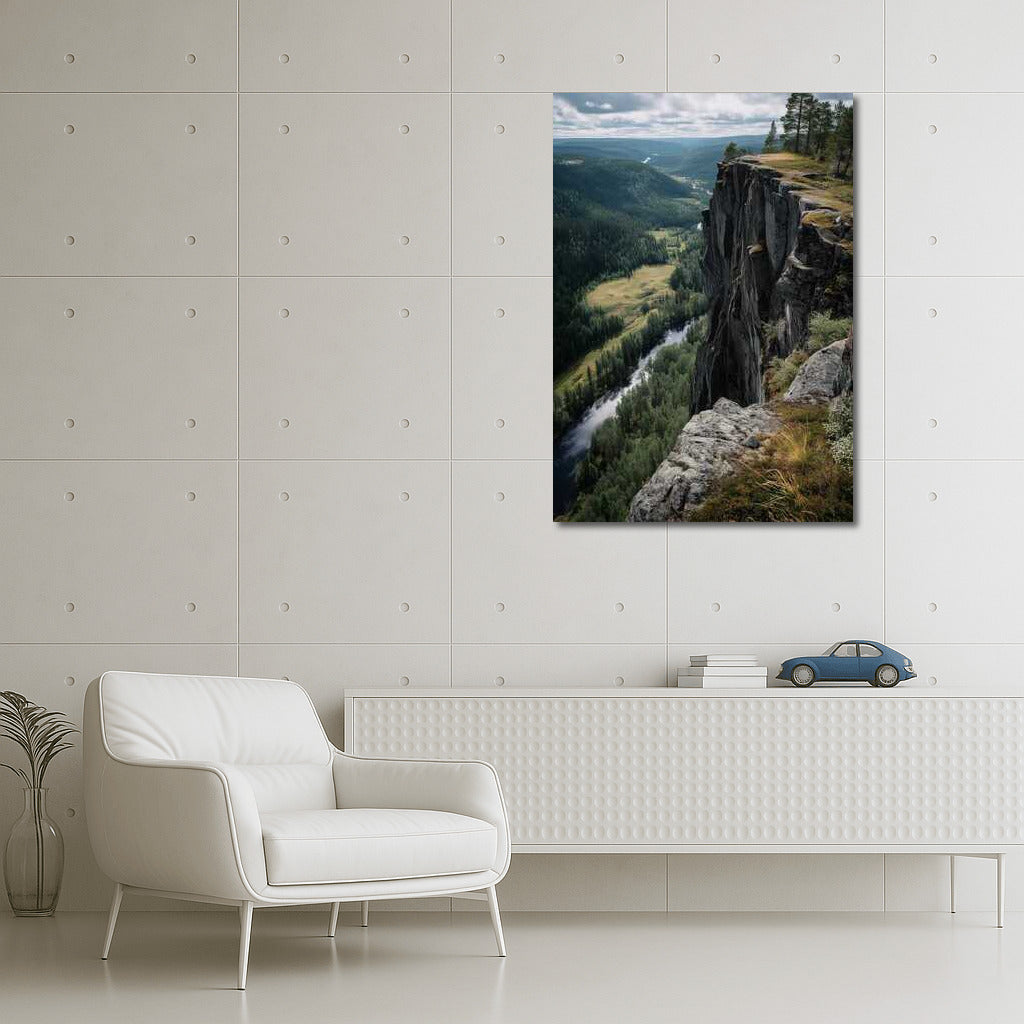 The Greatness of Nature: View from Steep Cliffs