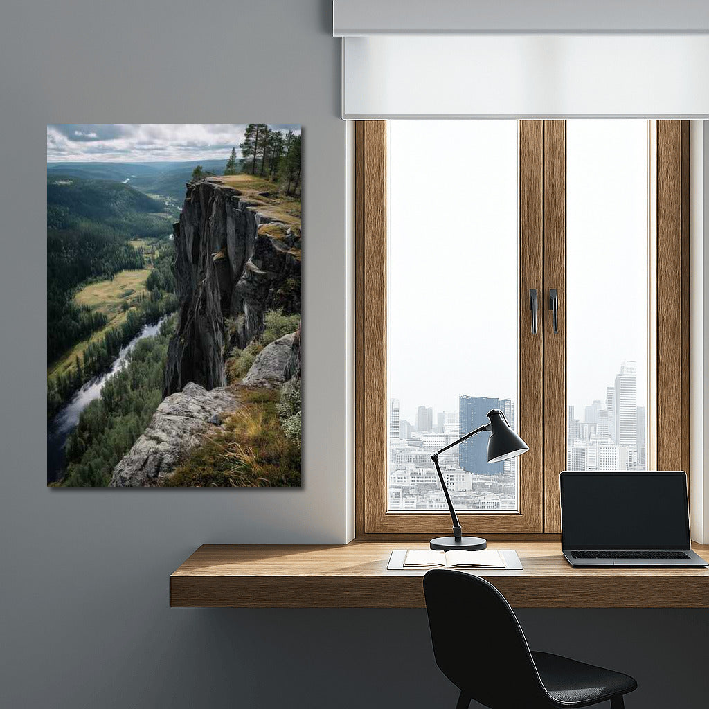 The Greatness of Nature: View from Steep Cliffs
