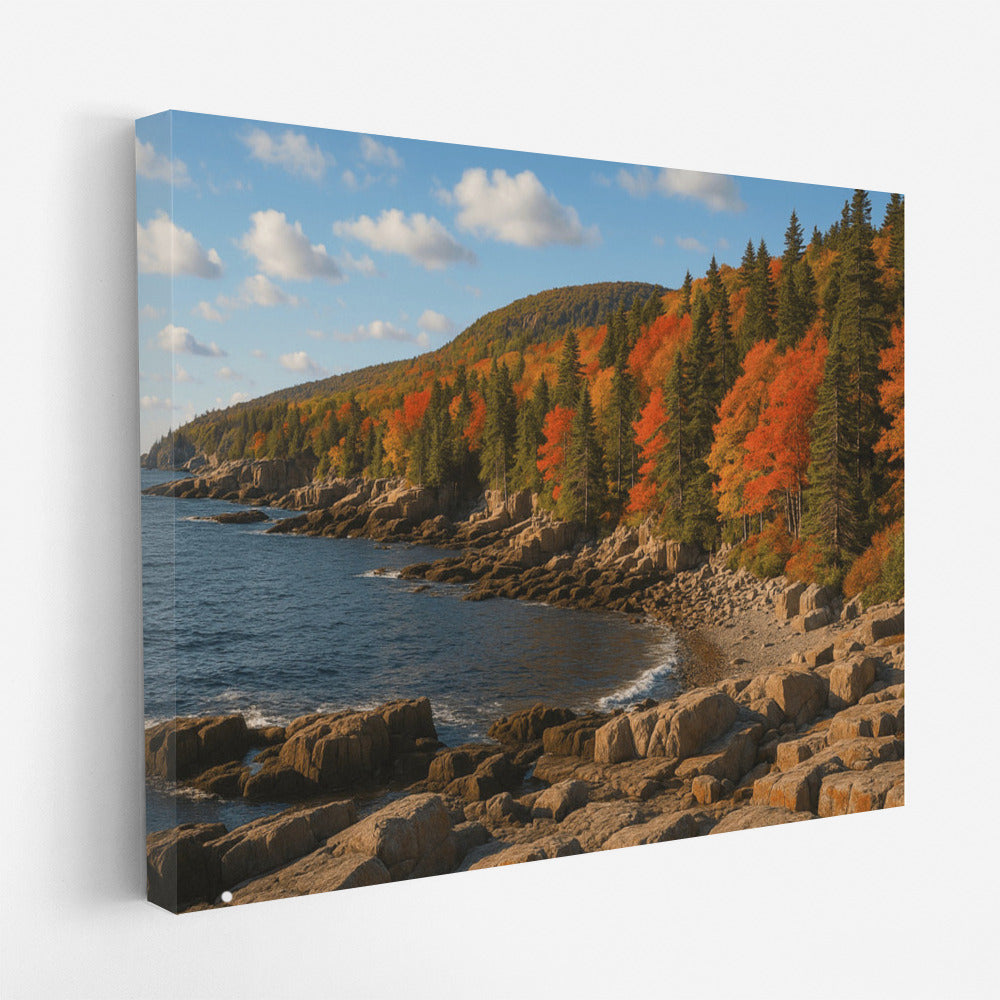 Autumn Splendor Acadia National Park Maine: Natural Scenery of National Parks