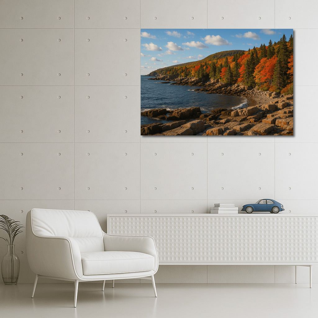Autumn Splendor Acadia National Park Maine: Natural Scenery of National Parks