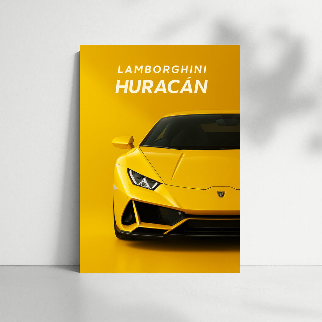 Speed and Boldness: Yellow Lamborghini Huracan