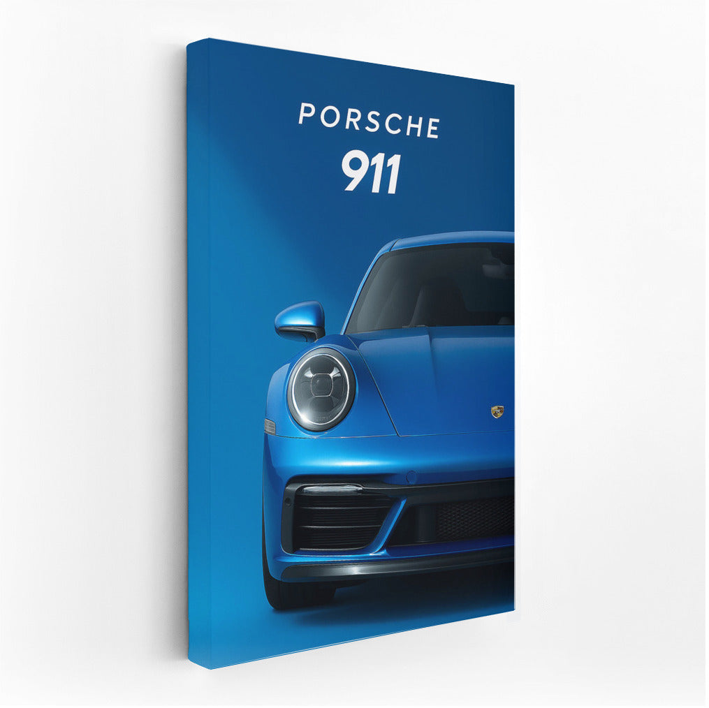Legend on Canvas: Porsche 911 Blue