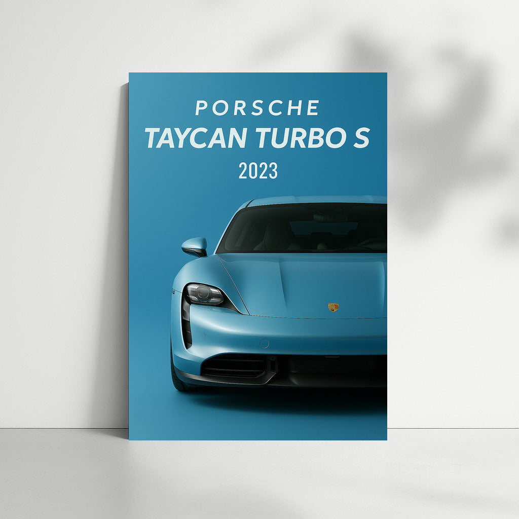 Speed and Style: Porsche Taycan Turbo S on Your Walls