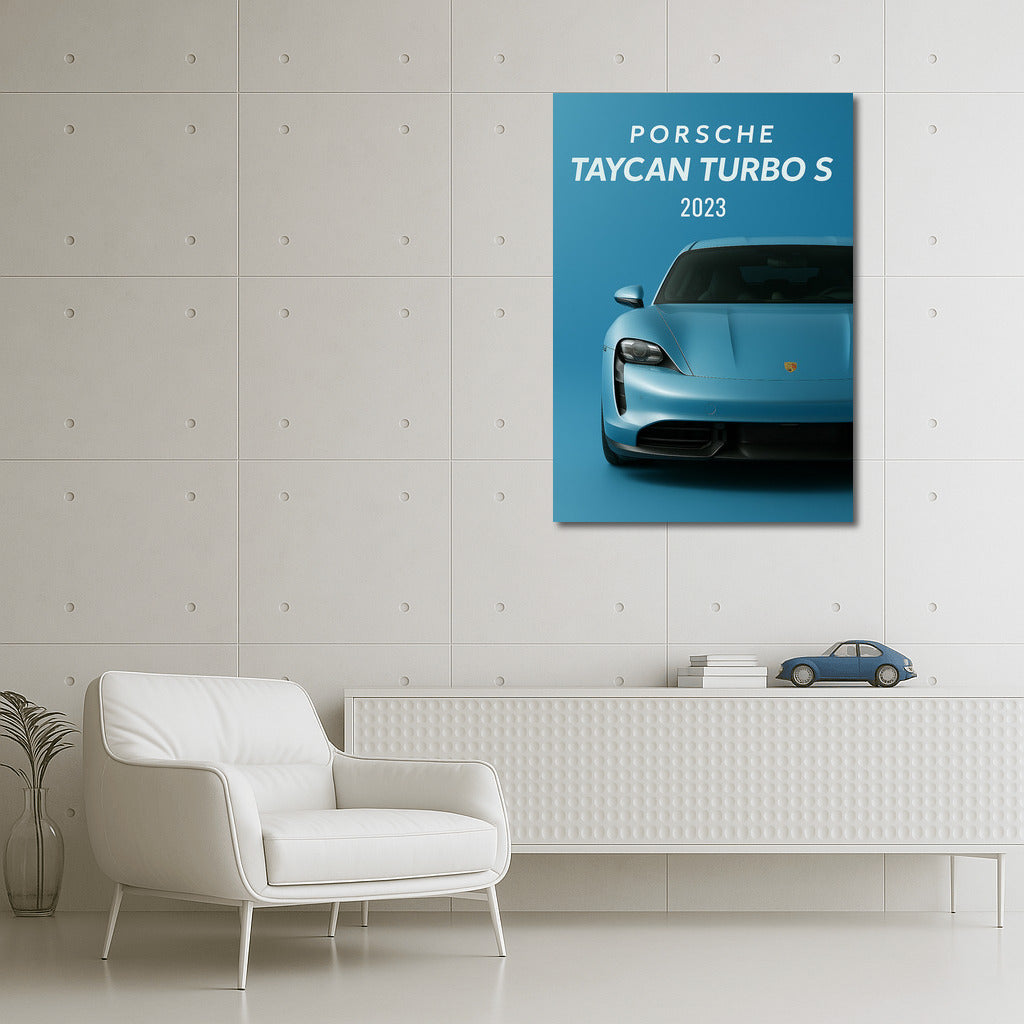 Speed and Style: Porsche Taycan Turbo S on Your Walls
