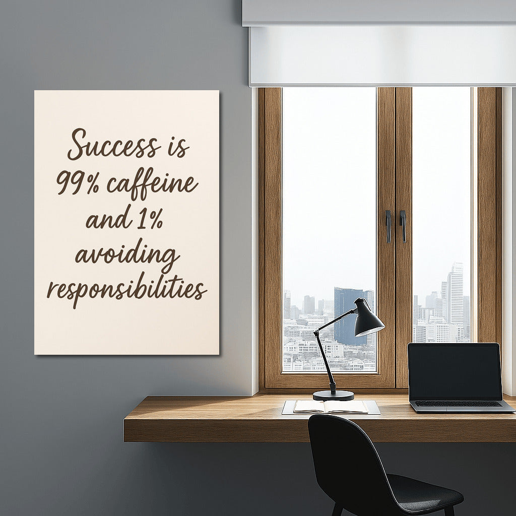 Success on Caffeine: Funny Inspirational Quotes About Avoiding Responsibility