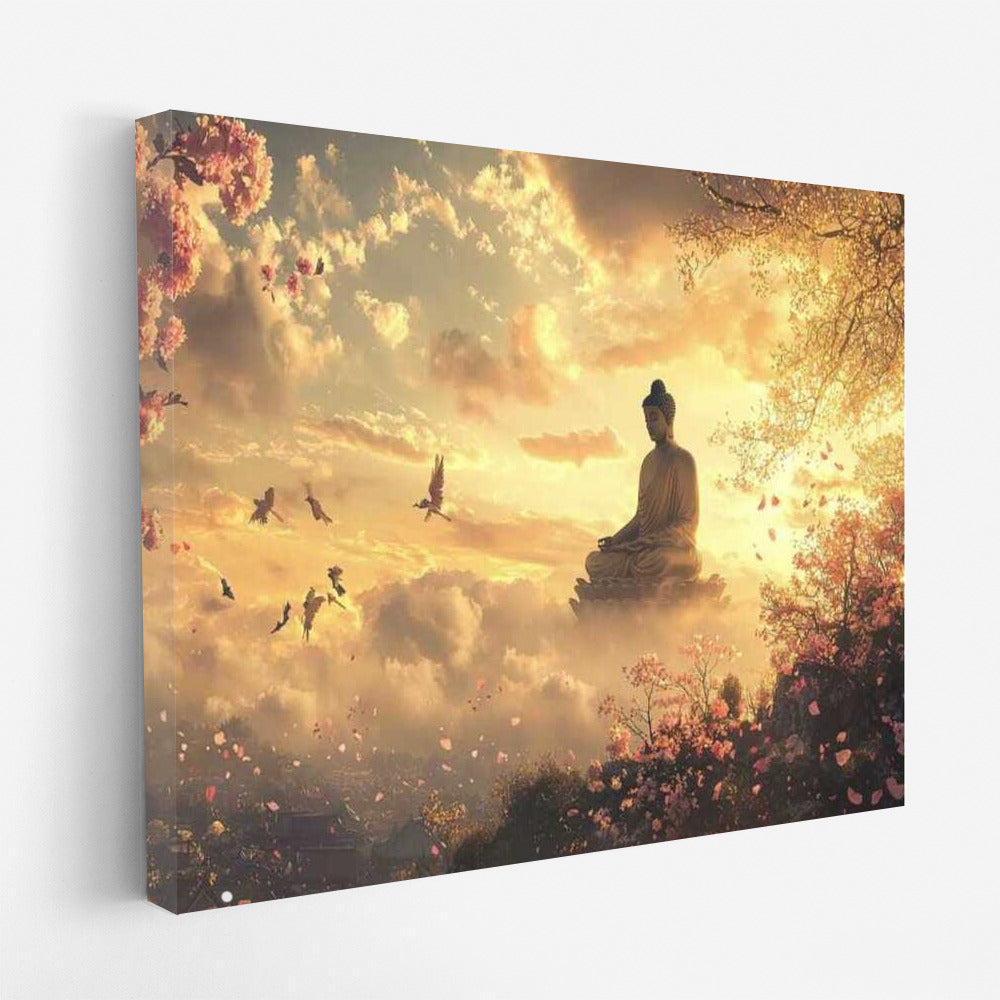 Buddha in the Golden Clouds: A Celestial Abode for Inspiration