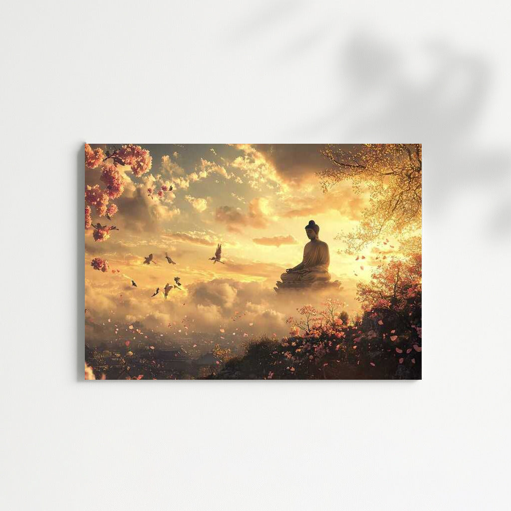 Buddha in the Golden Clouds: A Celestial Abode for Inspiration