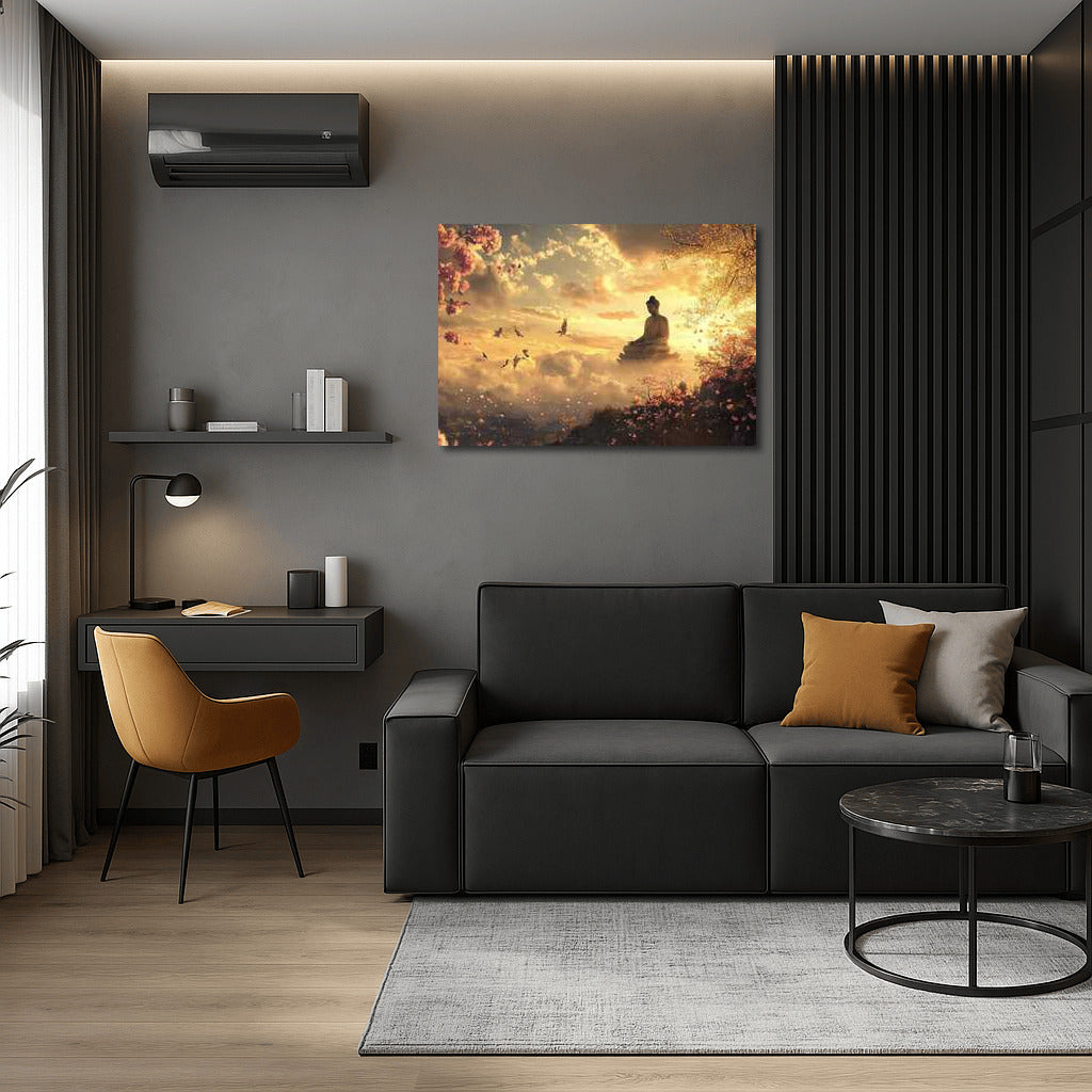 Buddha in the Golden Clouds: A Celestial Abode for Inspiration