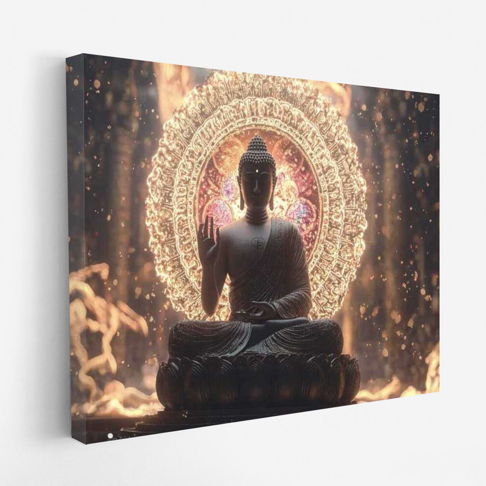 Buddha's Radiance: Light of Peace and Inspiration