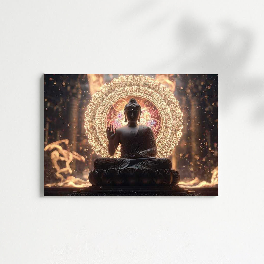 Buddha's Radiance: Light of Peace and Inspiration