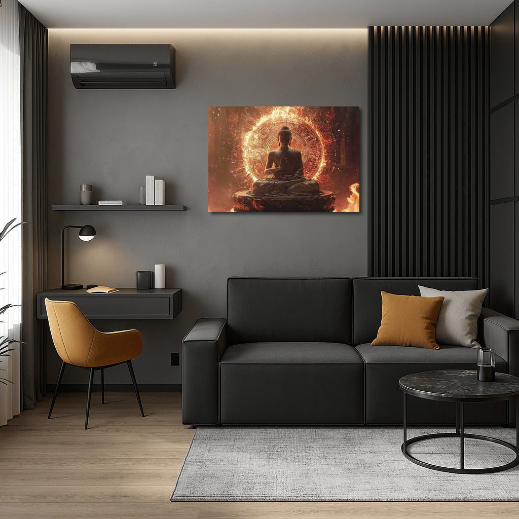 Spiritual Flame of Wisdom: Buddha in the Interior