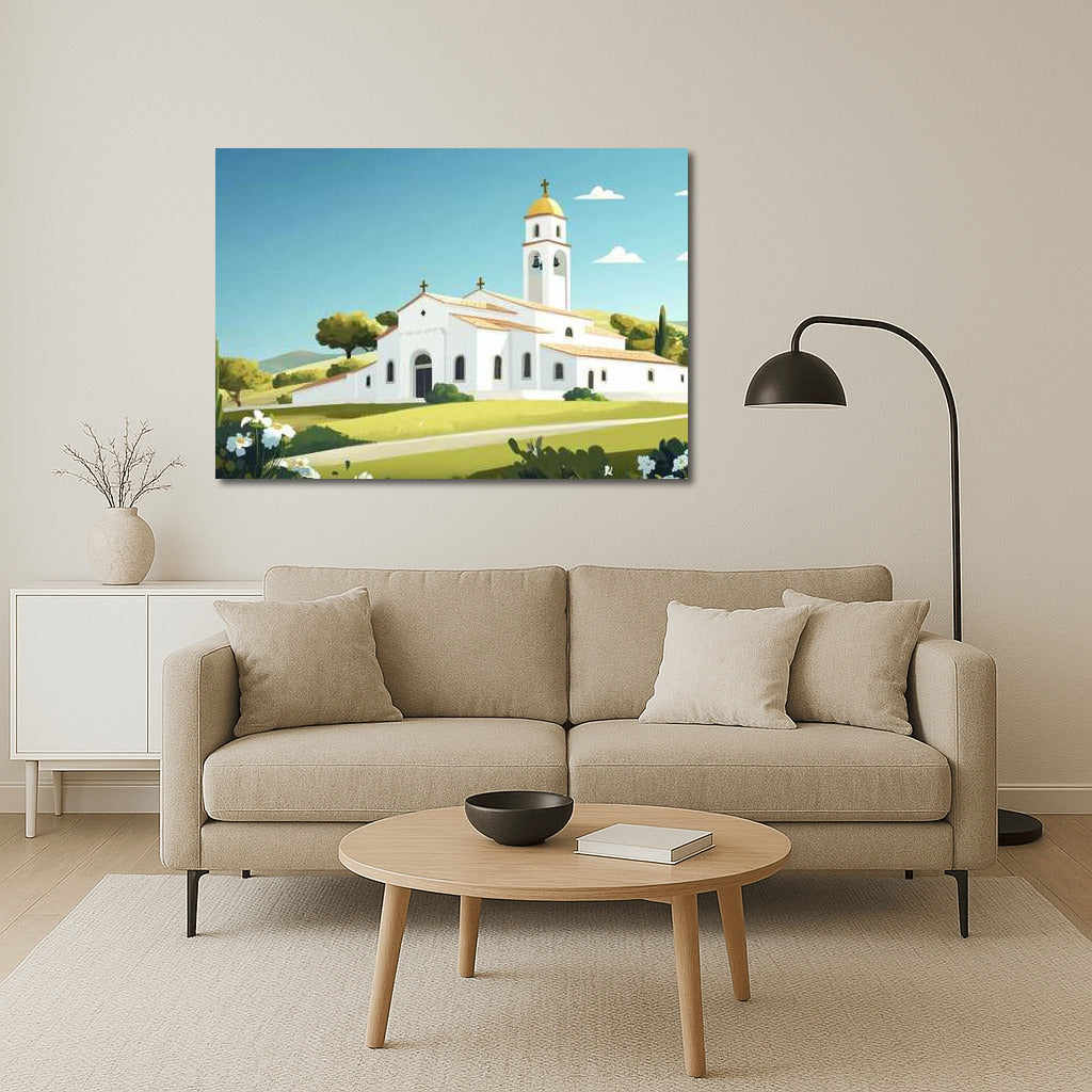Light and Peace: Cartoon Church for Peace and Harmony