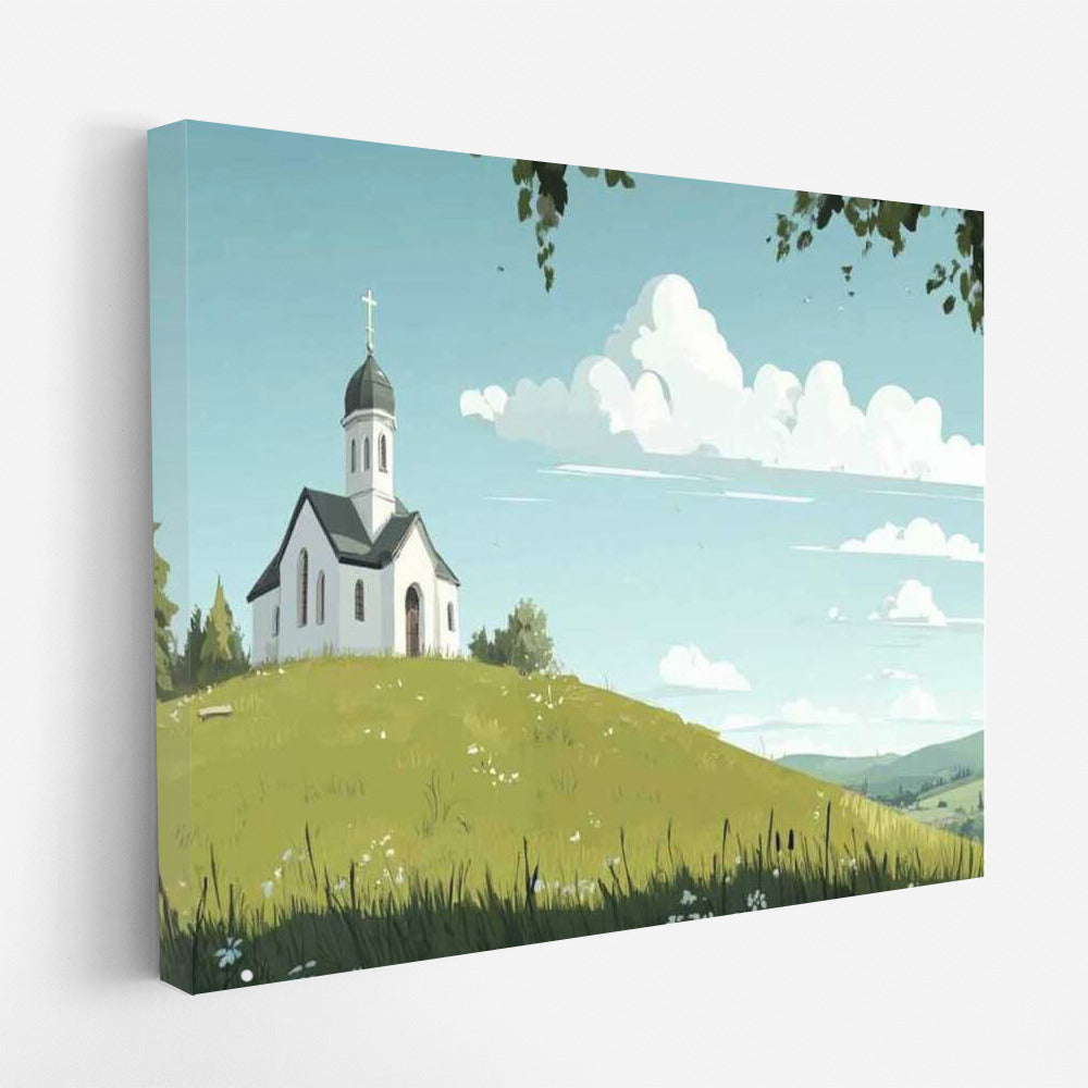 Cartoon Church: Comfort and Tranquility