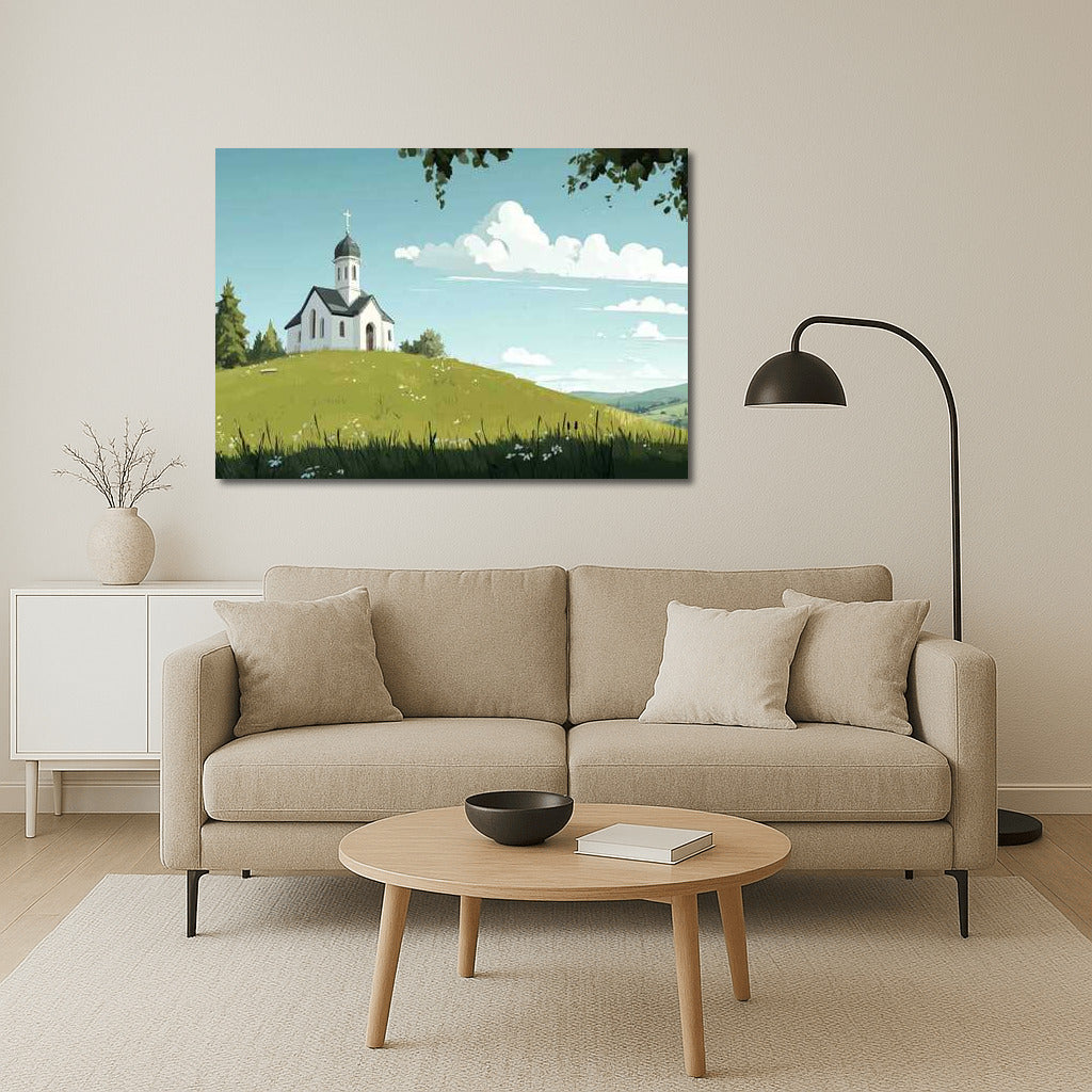 Cartoon Church: Comfort and Tranquility