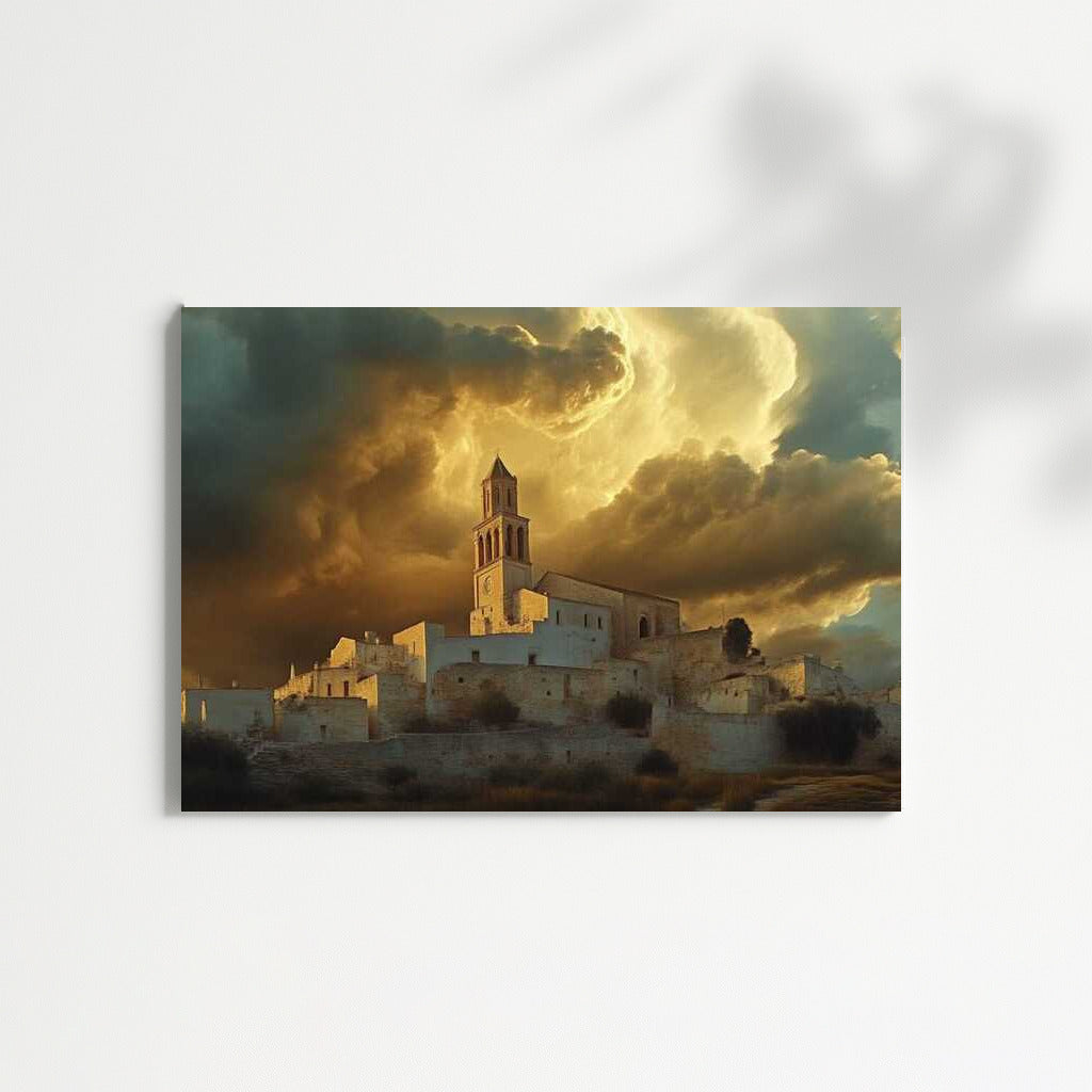 The Grandeur of the Church under a Dramatic Sky