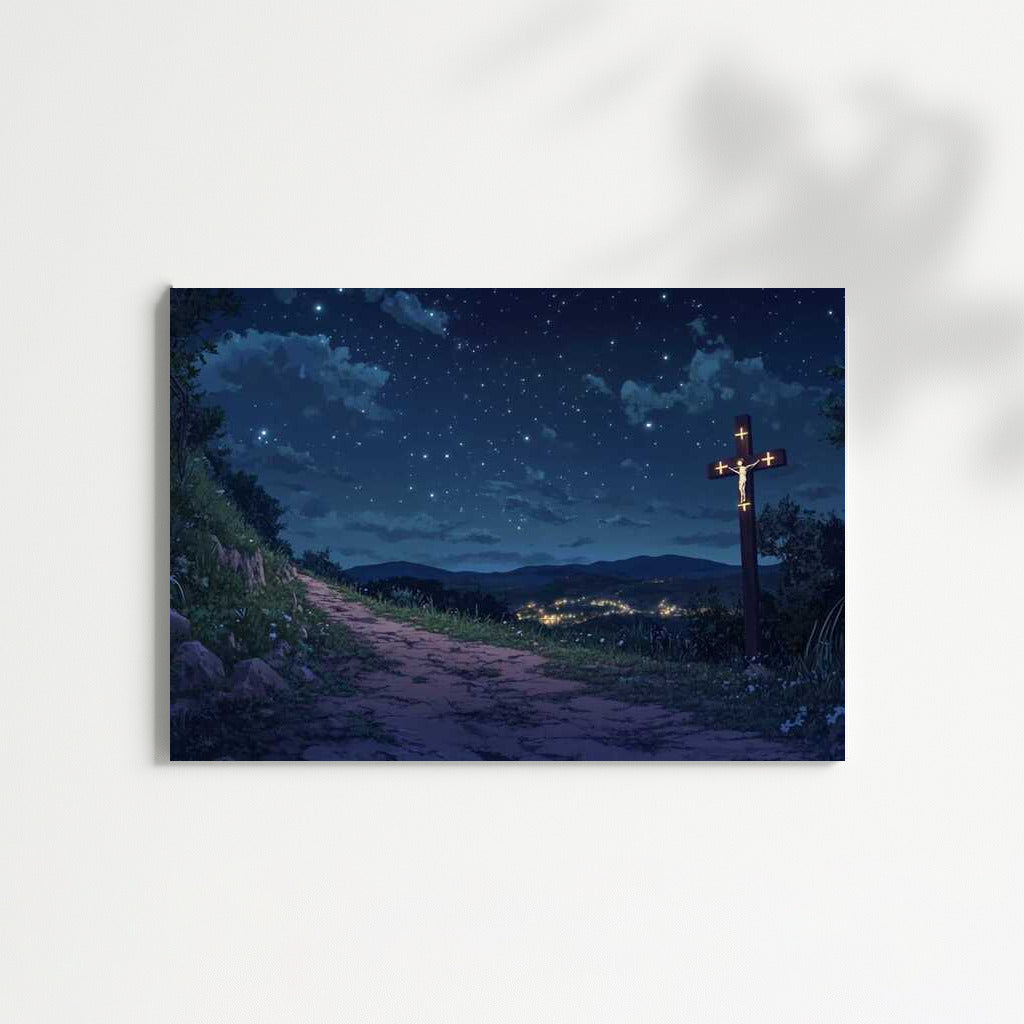 Starry Night and the Light of the Cross of Jesus