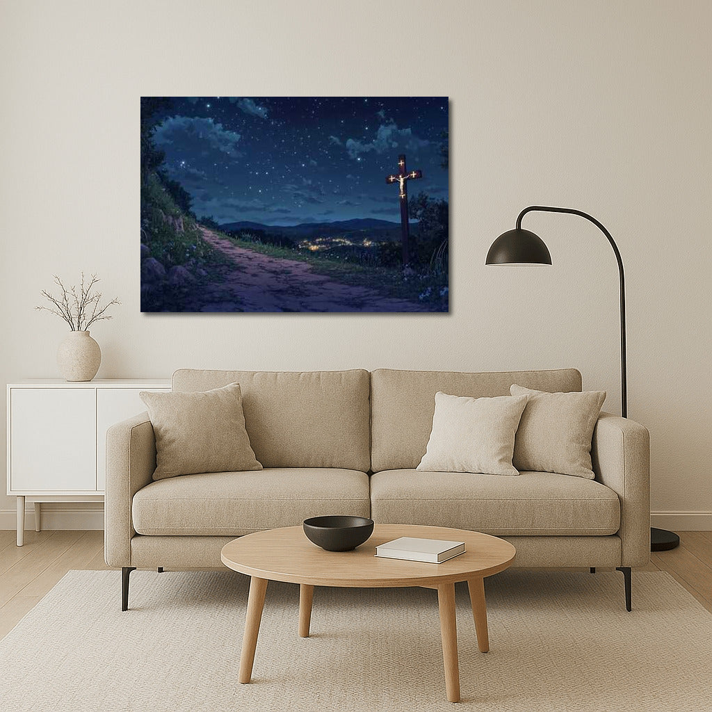Starry Night and the Light of the Cross of Jesus