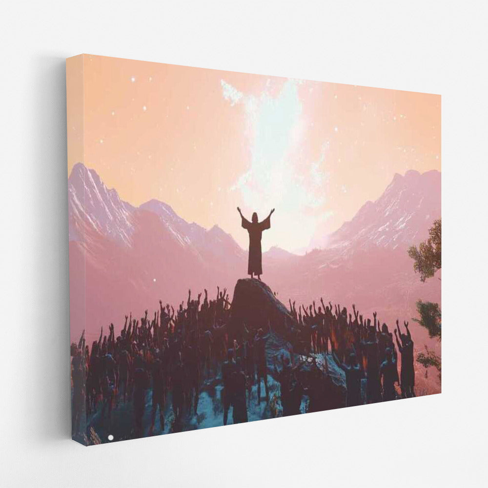 Jesus Christ: Unity at Sunset
